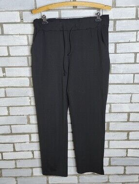 • Joie Women's Pull-On Drawstring Waist Casual Pants Size Large Black Pockets